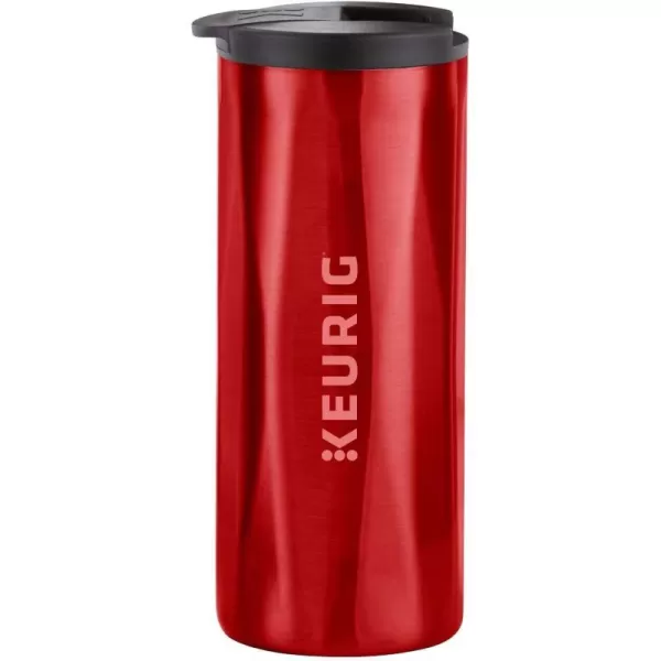 Keurig Faceted Stainless Steel Coffee Travel Mug Fits Under Any Keurig KCup Pod Coffee Maker 14 oz CopperRed