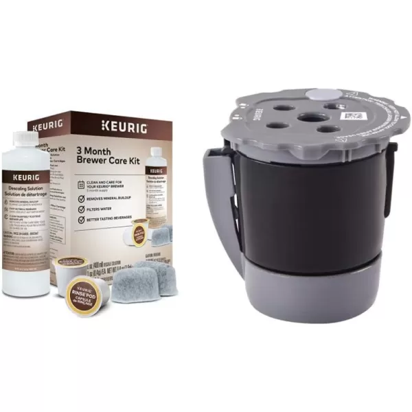 Keurig My KCup Universal Reusable Filter MultiStream Technology  GrayFilter  Maintenance Kit