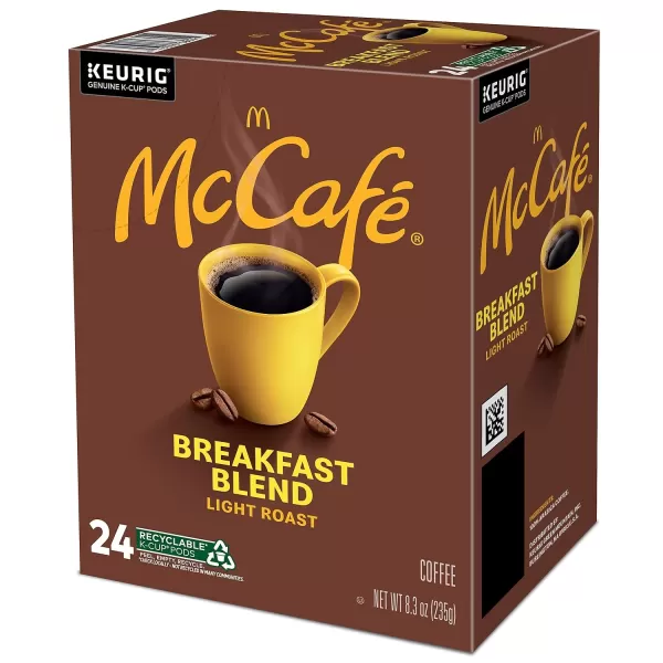 McCafe Classic Collection SingleServe Coffee KCup Pods Classic Collection Variety Pack 40 CountBreakfast Blend 24 Count Pack of 1