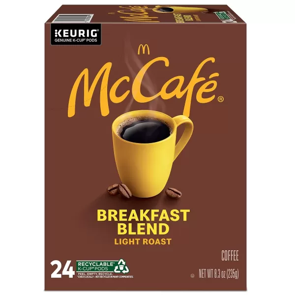 McCafe Classic Collection SingleServe Coffee KCup Pods Classic Collection Variety Pack 40 CountBreakfast Blend 24 Count Pack of 1