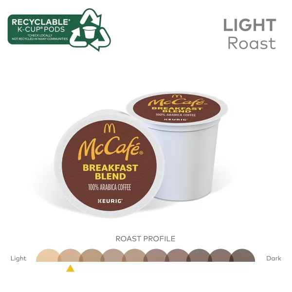 McCafe Classic Collection SingleServe Coffee KCup Pods Classic Collection Variety Pack 40 CountBreakfast Blend 96 Count Pack of 1