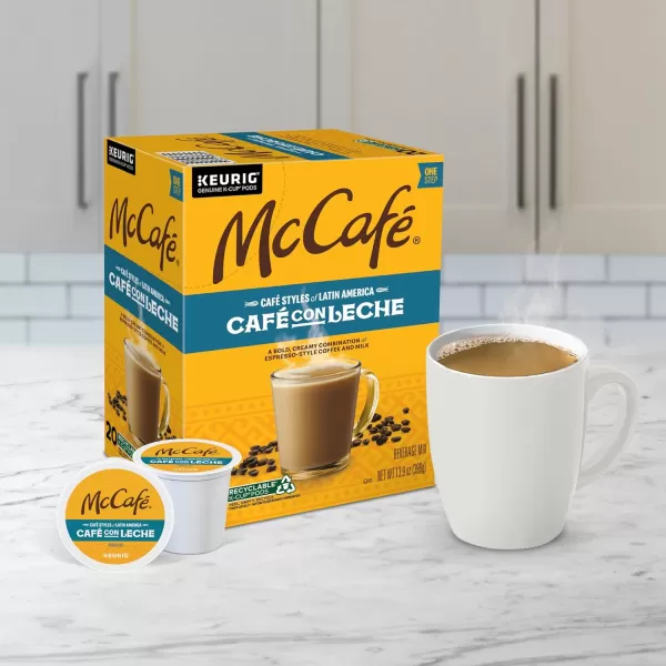 McCafe Classic Collection SingleServe Coffee KCup Pods Classic Collection Variety Pack 40 CountCaf con Leche 1 Count Pack of 20