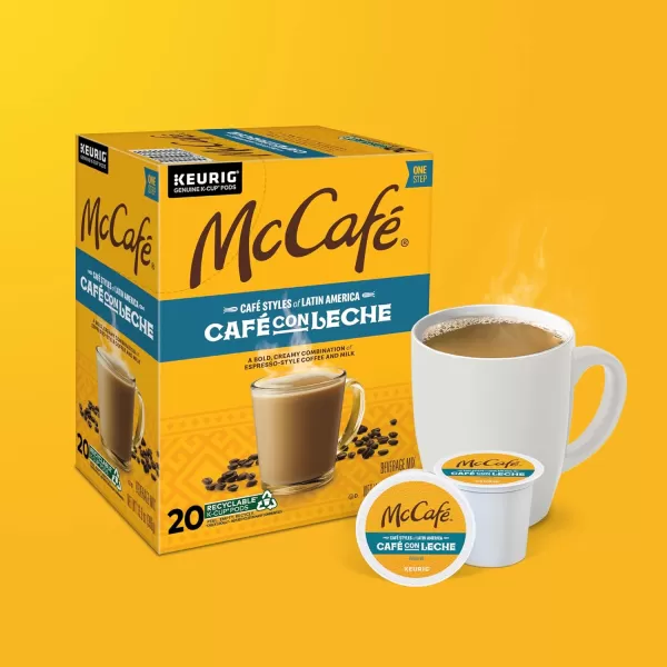 McCafe Classic Collection SingleServe Coffee KCup Pods Classic Collection Variety Pack 40 CountCaf con Leche 1 Count Pack of 20