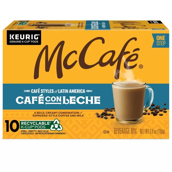 McCafe Classic Collection SingleServe Coffee KCup Pods Classic Collection Variety Pack 40 CountCaf con Leche 10 Count Pack of 6