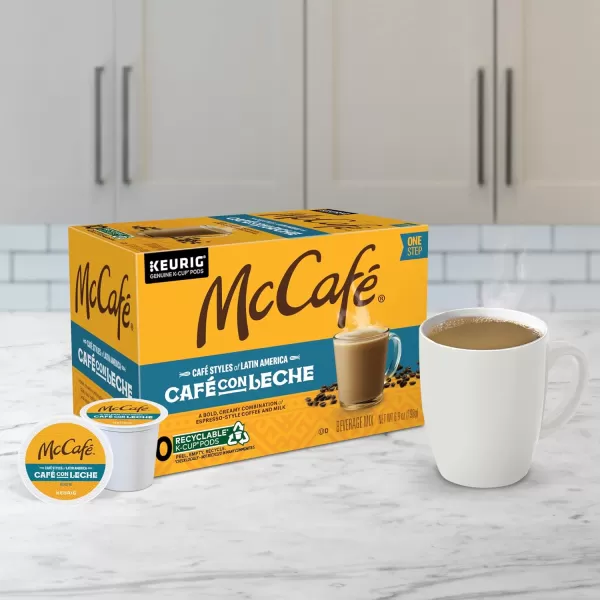 McCafe Classic Collection SingleServe Coffee KCup Pods Classic Collection Variety Pack 40 CountCaf con Leche 10 Count Pack of 6