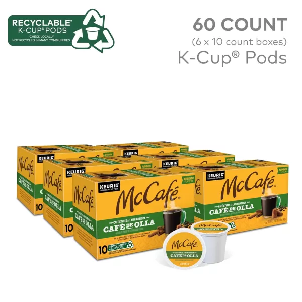 McCafe Classic Collection SingleServe Coffee KCup Pods Classic Collection Variety Pack 40 CountCaf de Olla 1 Count Pack of 60