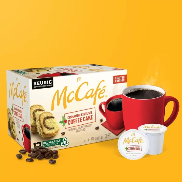 McCafe Classic Collection SingleServe Coffee KCup Pods Classic Collection Variety Pack 40 CountCinnamon Streusel 12 Count Pack of 6