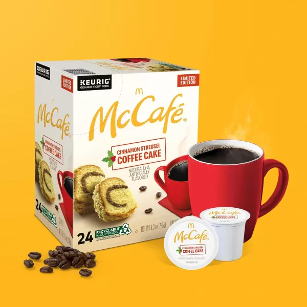 McCafe Classic Collection SingleServe Coffee KCup Pods Classic Collection Variety Pack 40 CountCinnamon Streusel 24 Count Pack of 4