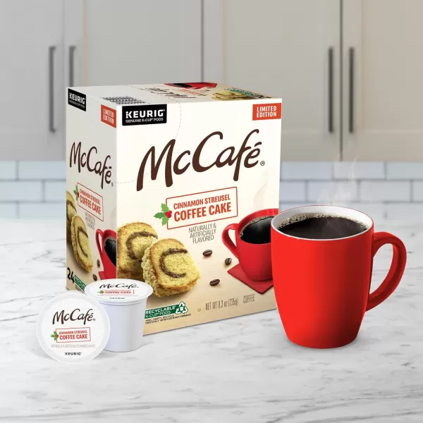 McCafe Classic Collection SingleServe Coffee KCup Pods Classic Collection Variety Pack 40 CountCinnamon Streusel 24 Count Pack of 4