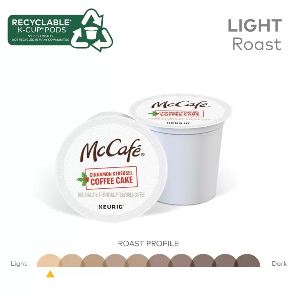 McCafe Classic Collection SingleServe Coffee KCup Pods Classic Collection Variety Pack 40 CountCinnamon Streusel 24 Count Pack of 4