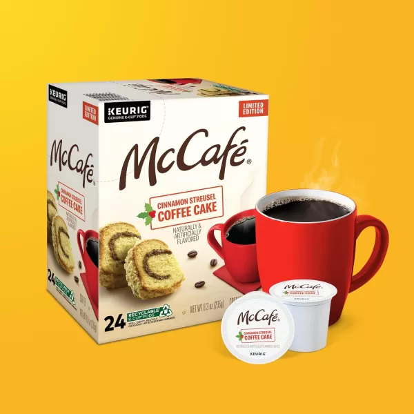 McCafe Classic Collection SingleServe Coffee KCup Pods Classic Collection Variety Pack 40 CountCinnamon Streusel 24 Count Pack of 4