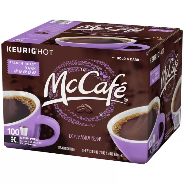 McCafe Classic Collection SingleServe Coffee KCup Pods Classic Collection Variety Pack 40 CountFrench Roast 100 Count Pack of 1