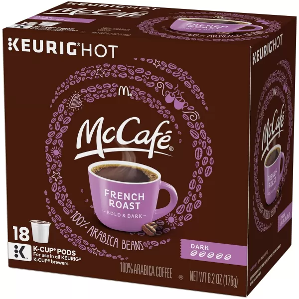 McCafe Classic Collection SingleServe Coffee KCup Pods Classic Collection Variety Pack 40 CountFrench Roast 18 Count Pack of 4