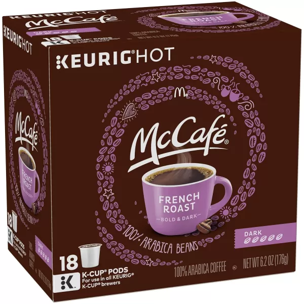 McCafe Classic Collection SingleServe Coffee KCup Pods Classic Collection Variety Pack 40 CountFrench Roast 18 Count Pack of 4