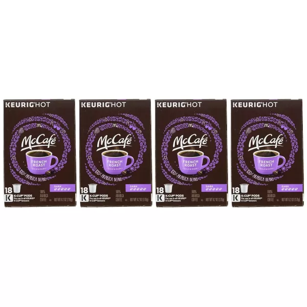 McCafe Classic Collection SingleServe Coffee KCup Pods Classic Collection Variety Pack 40 CountFrench Roast 18 Count Pack of 4