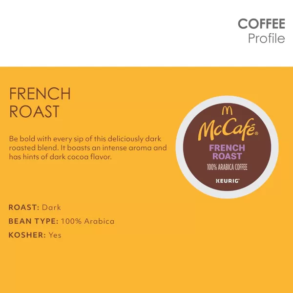 McCafe Classic Collection SingleServe Coffee KCup Pods Classic Collection Variety Pack 40 CountFrench Roast 84 Count Pack of 1