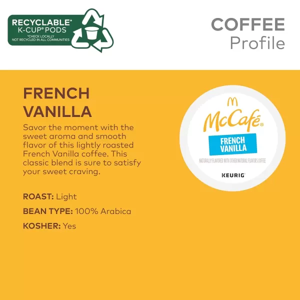 McCafe Classic Collection SingleServe Coffee KCup Pods Classic Collection Variety Pack 40 CountFrench Vanilla 72 Count