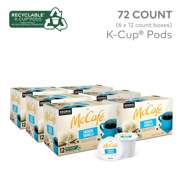 McCafe Classic Collection SingleServe Coffee KCup Pods Classic Collection Variety Pack 40 CountFrench Vanilla 72 Count