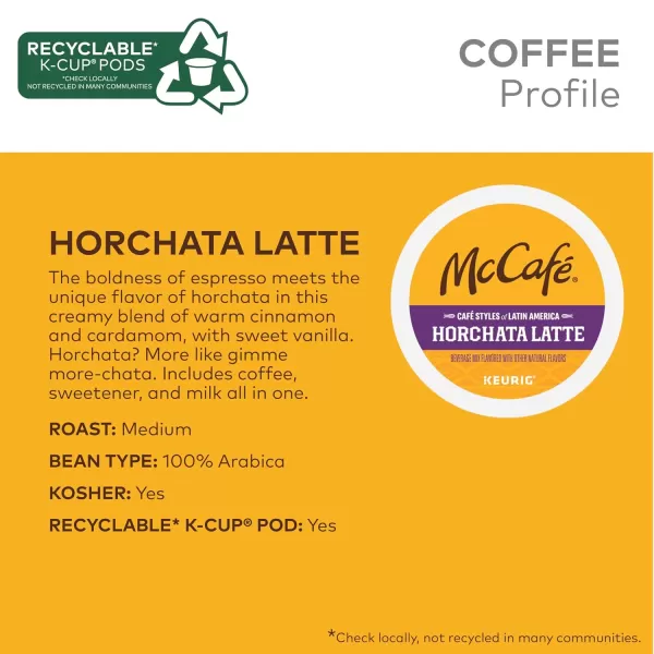 McCafe Classic Collection SingleServe Coffee KCup Pods Classic Collection Variety Pack 40 CountHorchata 1 Count Pack of 20