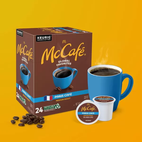 McCafe Classic Collection SingleServe Coffee KCup Pods Classic Collection Variety Pack 40 CountParis Caf 96 Count Pack of 1