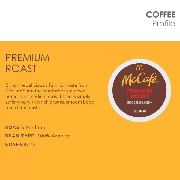 McCafe Classic Collection SingleServe Coffee KCup Pods Classic Collection Variety Pack 40 CountPremium Roast 32 Count Pack of 1