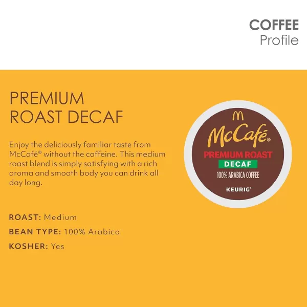 McCafe Classic Collection SingleServe Coffee KCup Pods Classic Collection Variety Pack 40 CountPremium Roast Decaf 24 Count Pack of 4