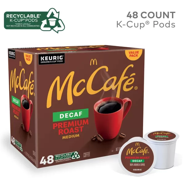 McCafe Classic Collection SingleServe Coffee KCup Pods Classic Collection Variety Pack 40 CountPremium Roast Decaf 48 Count Pack of 1