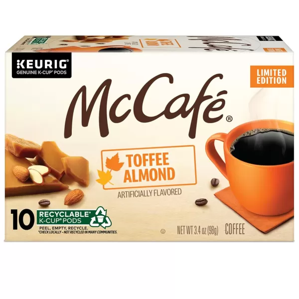 McCafe Classic Collection SingleServe Coffee KCup Pods Classic Collection Variety Pack 40 CountToffee Almond 12 Count Pack of 6 10 Count Pack of 1