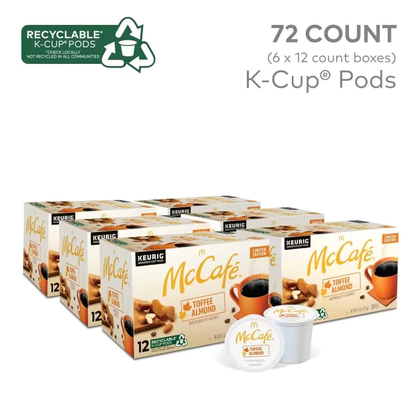 McCafe Classic Collection SingleServe Coffee KCup Pods Classic Collection Variety Pack 40 CountToffee Almond 12 Count Pack of 6