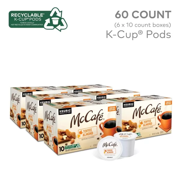 McCafe Classic Collection SingleServe Coffee KCup Pods Classic Collection Variety Pack 40 CountToffee Almond 60 Count Pack of 1