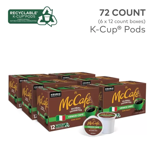 McCafe Classic Collection SingleServe Coffee KCup Pods Classic Collection Variety Pack 40 CountVenice Caf 72 Count Pack of 1