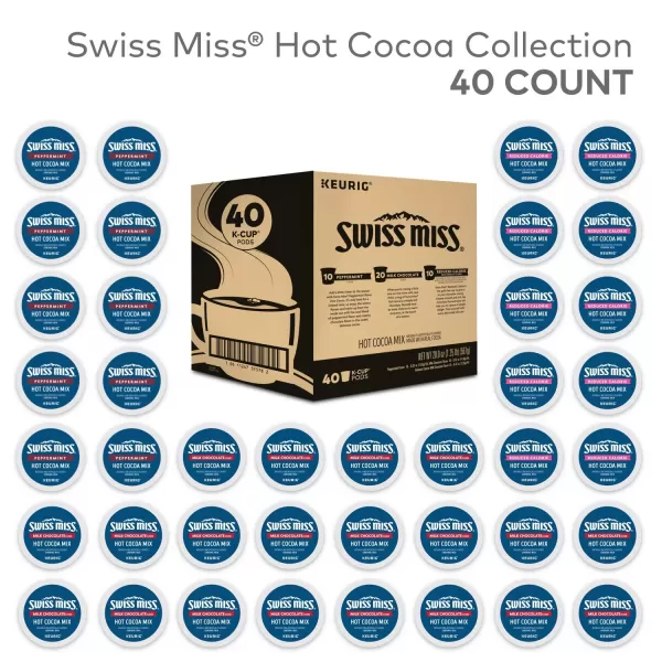 Swiss Miss Hot Cocoa Variety Pack Keurig SingleServe Hot Chocolate KCup Pods 40 CountSwiss Miss Hot Cocoa Variety Pack Keurig SingleServe Hot Chocolate KCup Pods 40 Count