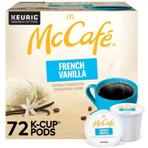 McCafe Classic Collection SingleServe Coffee KCup Pods Classic Collection Variety Pack 40 CountFrench Vanilla 72 Count