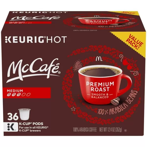 McCafe Classic Collection SingleServe Coffee KCup Pods Classic Collection Variety Pack 40 CountPremium Roast 36 Count Pack of 1