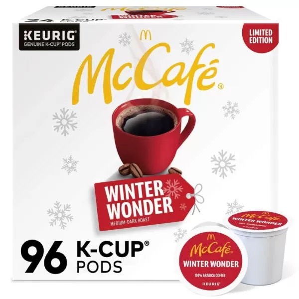 McCafe Classic Collection SingleServe Coffee KCup Pods Classic Collection Variety Pack 40 CountWinter Wonder 96 Count Pack of 1