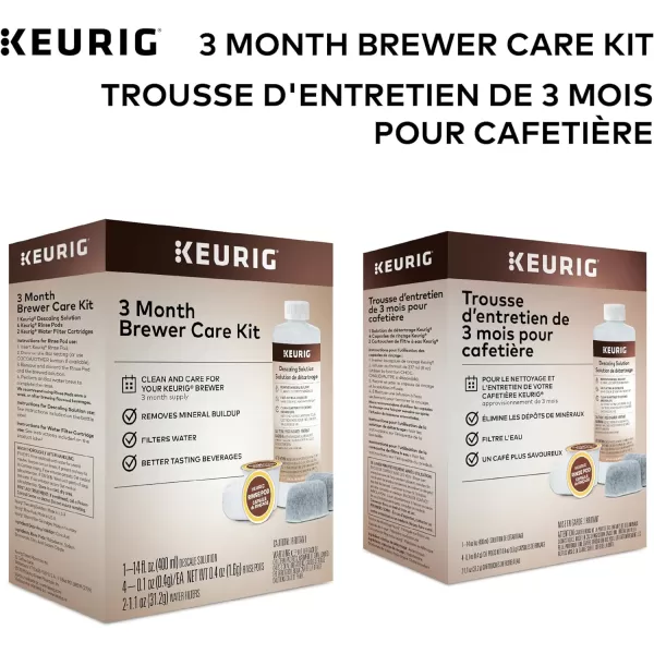 Keurig 3Month Brewer Maintenance Kit Includes Descaling Solution Water Filter Cartridges amp Rinse Pods Compatible Classic10 amp 20 KCup Coffee Makers 7 CountMaintenance Kit