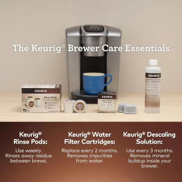 Keurig 3Month Brewer Maintenance Kit Includes Descaling Solution Water Filter Cartridges ampamp Rinse Pods Compatible Classic10 ampamp 20 KCup Coffee Makers 7 CountMaintenance Kit