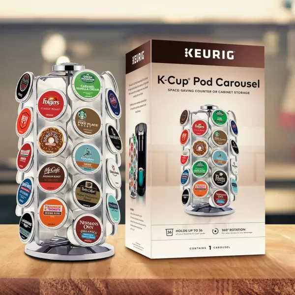 Keurig 5000351185 KCup Whirl Carousel Coffee Pod holder 49 BlackCarousel