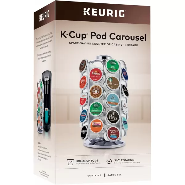 Keurig 5000351185 KCup Whirl Carousel Coffee Pod holder 49 BlackCarousel