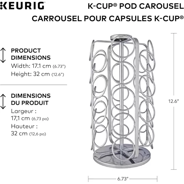 Keurig 5000351185 KCup Whirl Carousel Coffee Pod holder 49 BlackCarousel