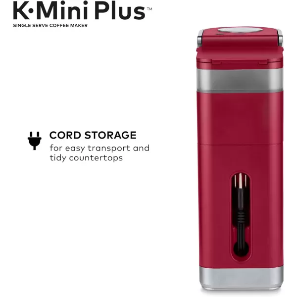 Keurig KMini Plus Single Serve KCup Pod Coffee Maker BlackCardinal Red