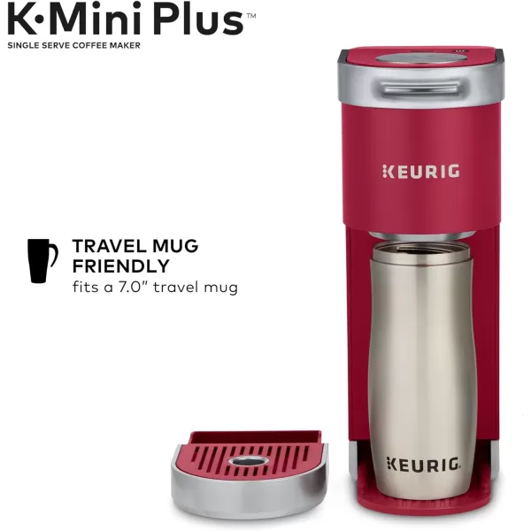 Keurig KMini Plus Single Serve KCup Pod Coffee Maker BlackCardinal Red