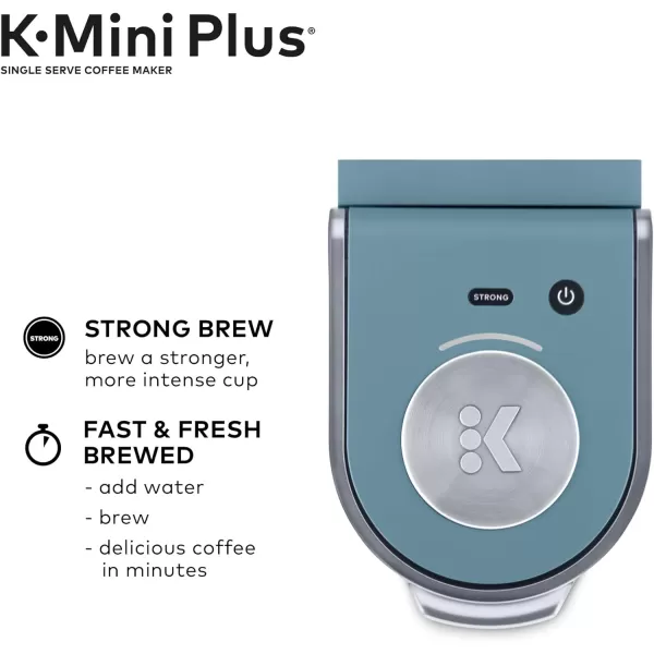 Keurig KMini Plus Single Serve KCup Pod Coffee Maker BlackEvening Teal