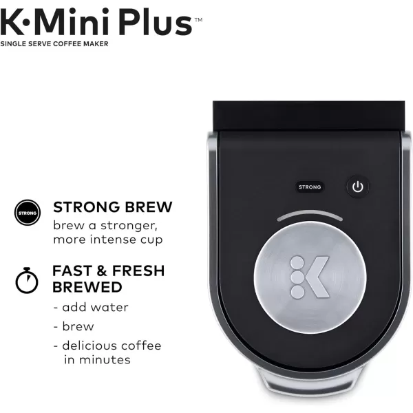 Keurig KMini Plus Single Serve KCup Pod Coffee Maker BlackMatte Black