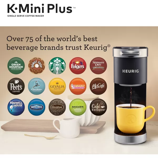 Keurig KMini Plus Single Serve KCup Pod Coffee Maker BlackMatte Black