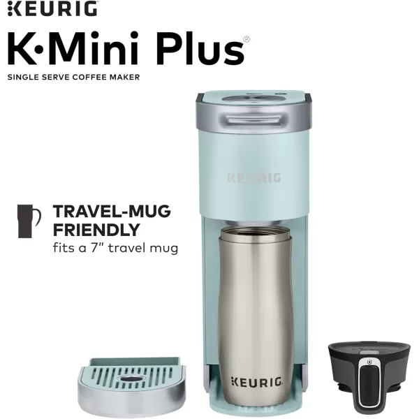 Keurig KMini Plus Single Serve KCup Pod Coffee Maker BlackMisty Green