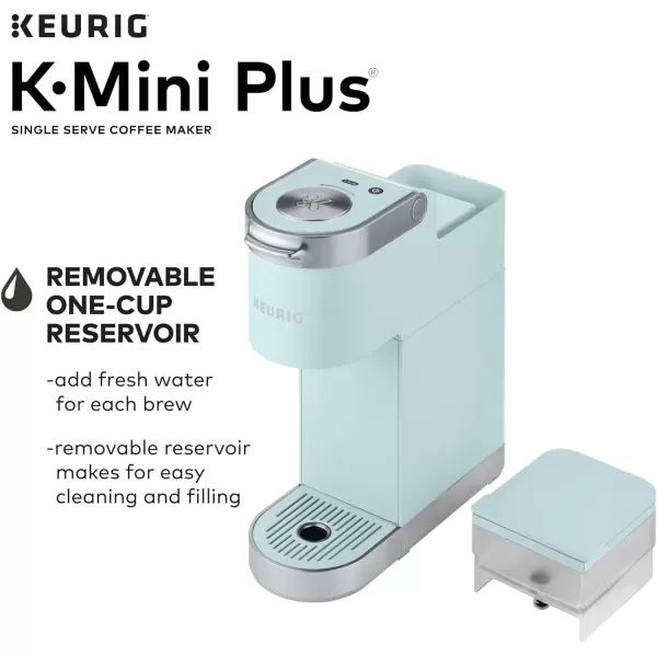 Keurig KMini Plus Single Serve KCup Pod Coffee Maker BlackMisty Green