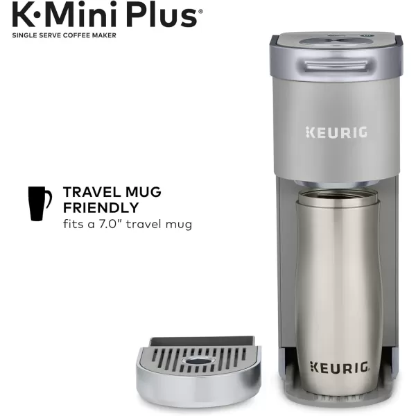 Keurig KMini Plus Single Serve KCup Pod Coffee Maker BlackStudio Gray