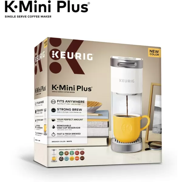 Keurig KMini Plus Single Serve KCup Pod Coffee Maker BlackWhite