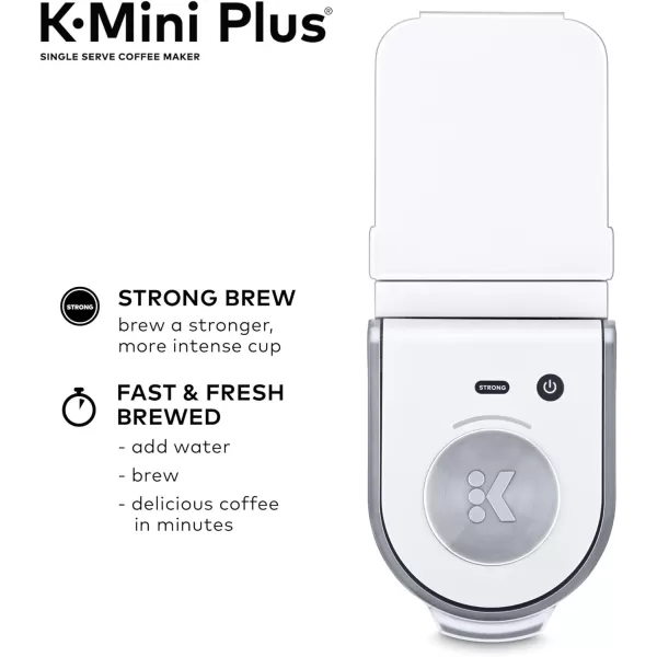 Keurig KMini Plus Single Serve KCup Pod Coffee Maker BlackWhite